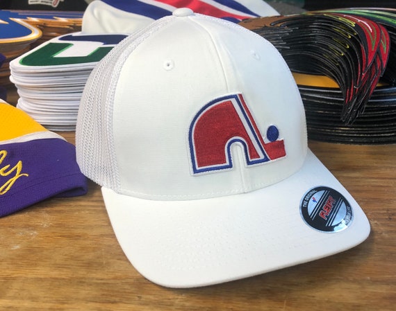 White Flexfit Hat With a Nordiques Embroidered Twill Crest - Etsy