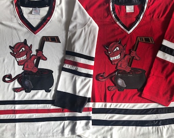 Devil Hockey Jersey – Custom Embroidered Name & Number