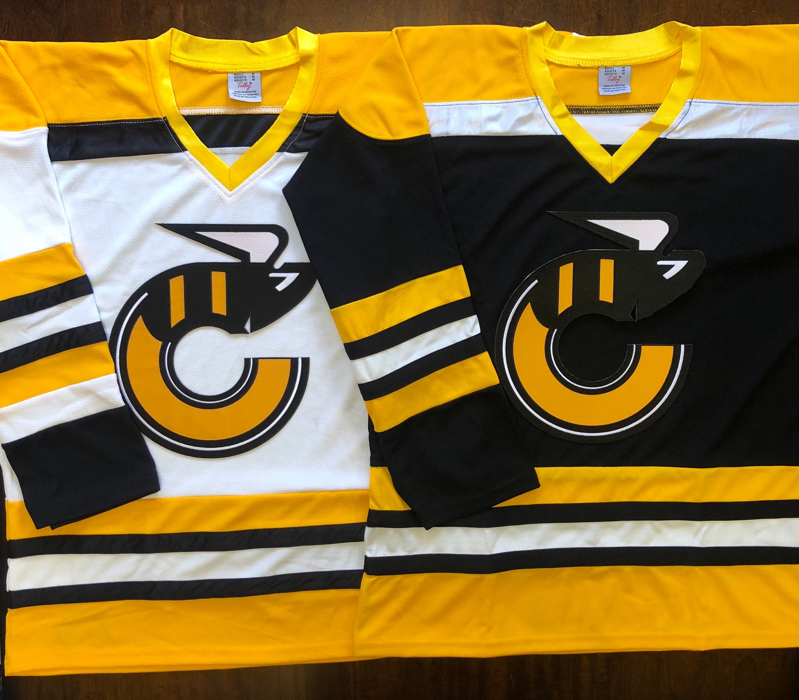 Custom Hockey Jerseys with The Ice-O-Topes Embroidered Twill Logo Adult S / (name and Number on Back and Sleeves) / White