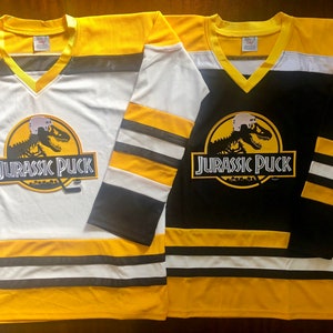 Jurassic Pucks Custom Hockey Jerseys - We Add Your Name and Number