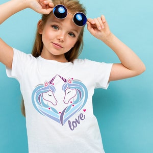 Unicorn Heart Digital Art/ Best Friends SVG PNG clipart cricut silhouette