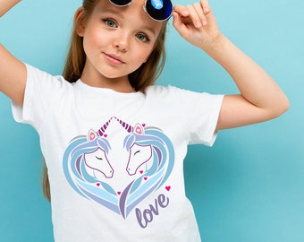 Unicorn Heart Digital Art/ Best Friends SVG PNG clipart cricut silhouette