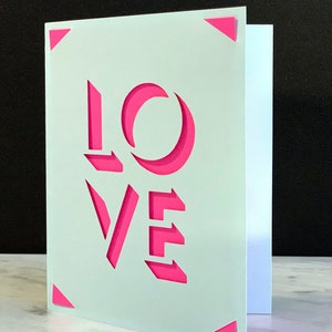 Plik do wycinania kartek LOVE/ Cricut lub Cricut Joy Insert Card Easy Corner Card SVG PNG clipart