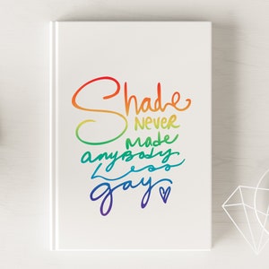 Shade Never Made Anybody Less Gay SVG für Sublimation oder Schnittdatei für Cricut und Silhouette