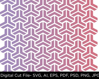 Repeat Pattern Stencil Cut File SVG