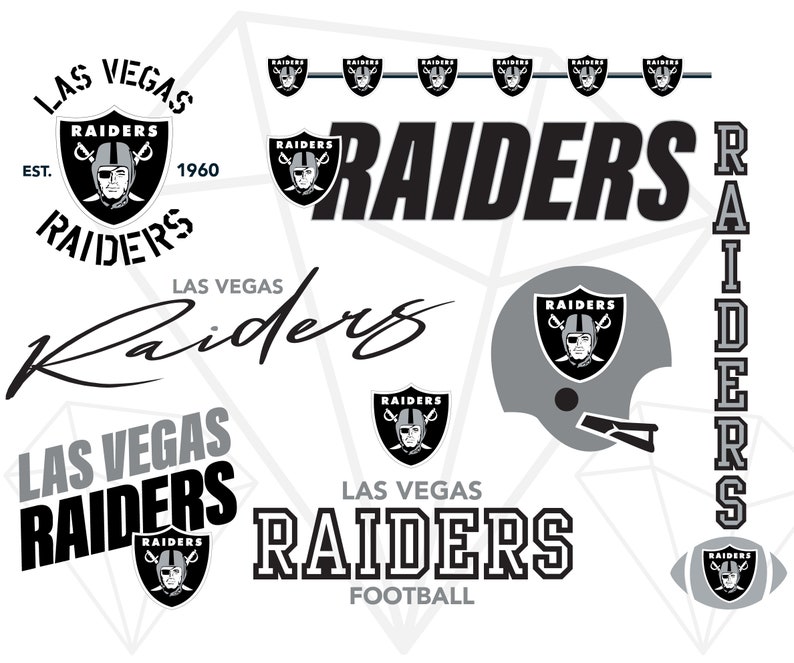 Download Las Vegas Raiders SVG PNG bundle/ Repeat pattern cricut | Etsy