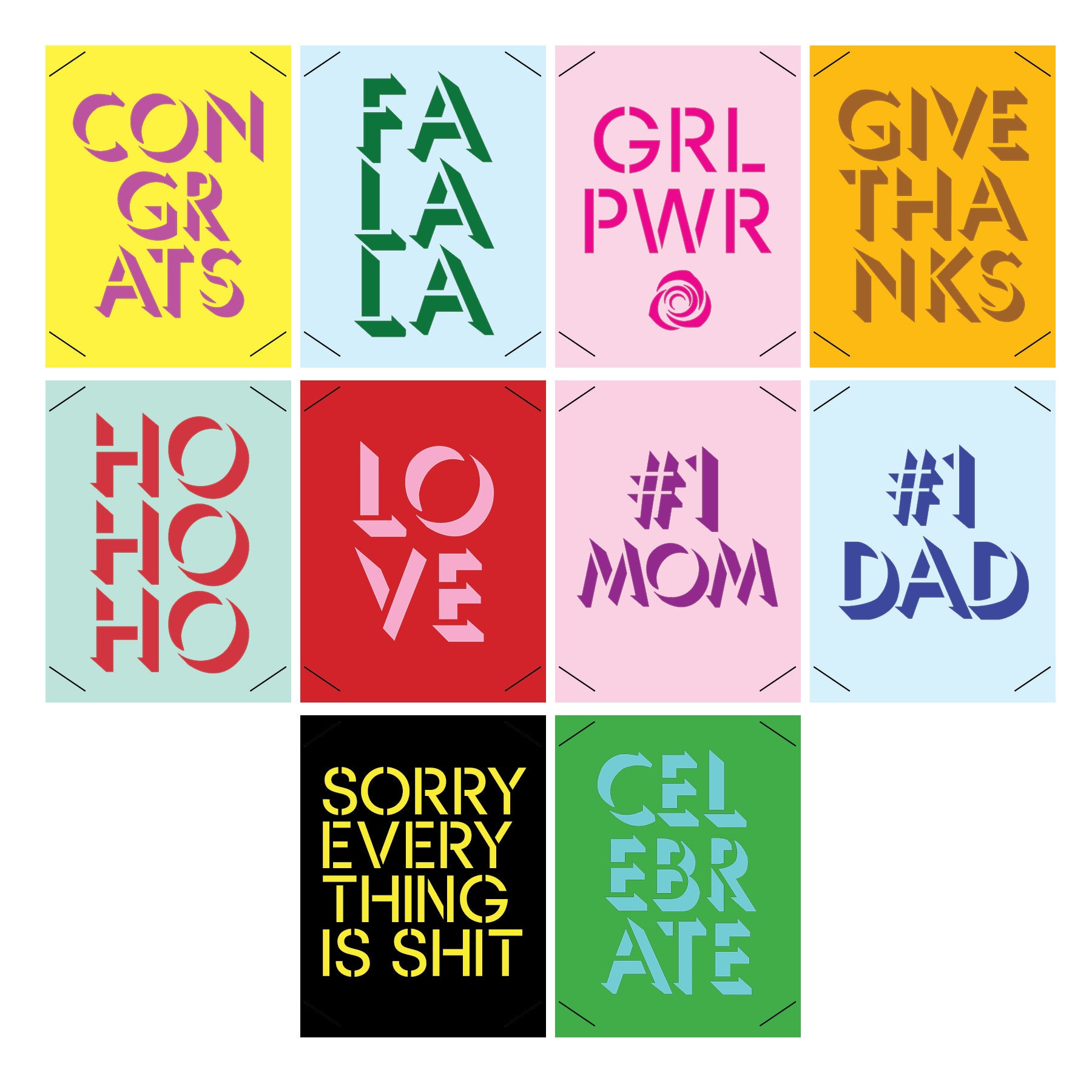 Download Greeting Card Collection Cut File Bundle/ cricut or cricut ...