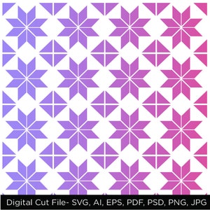 Patrón escandinavo SVG Bundle- Stencil Cut File SVG PNG