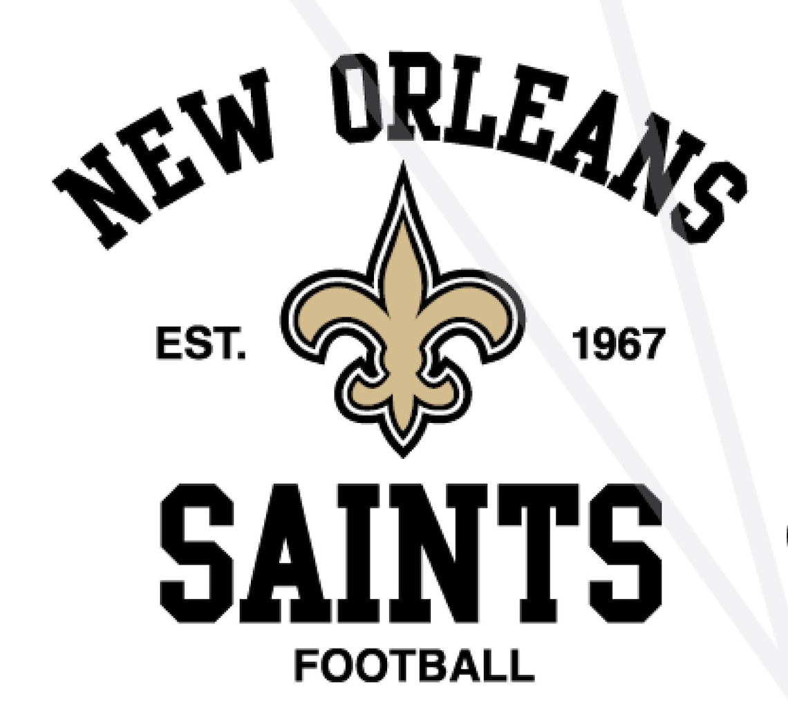 New Orleans Saints Football SVG PNG bundle/ Repeat pattern | Etsy