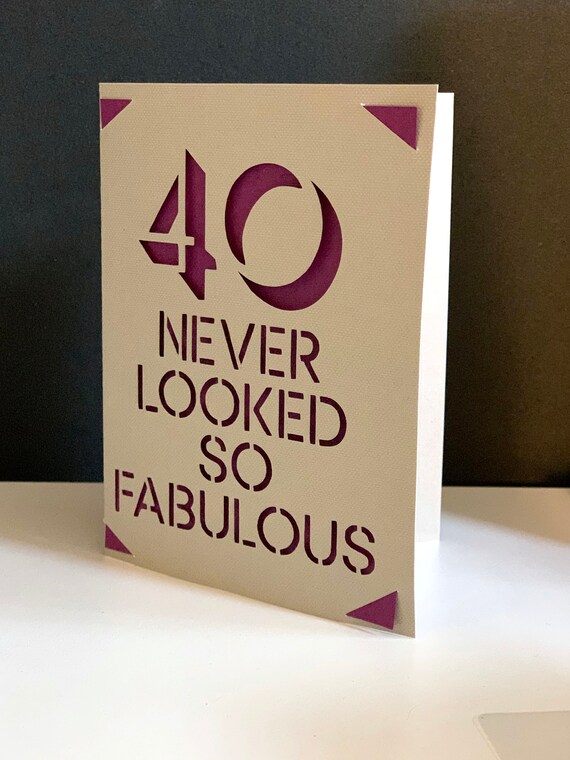 Download 40 Never Looked So Fabulous 60th Birthday Card Svg Png For Etsy