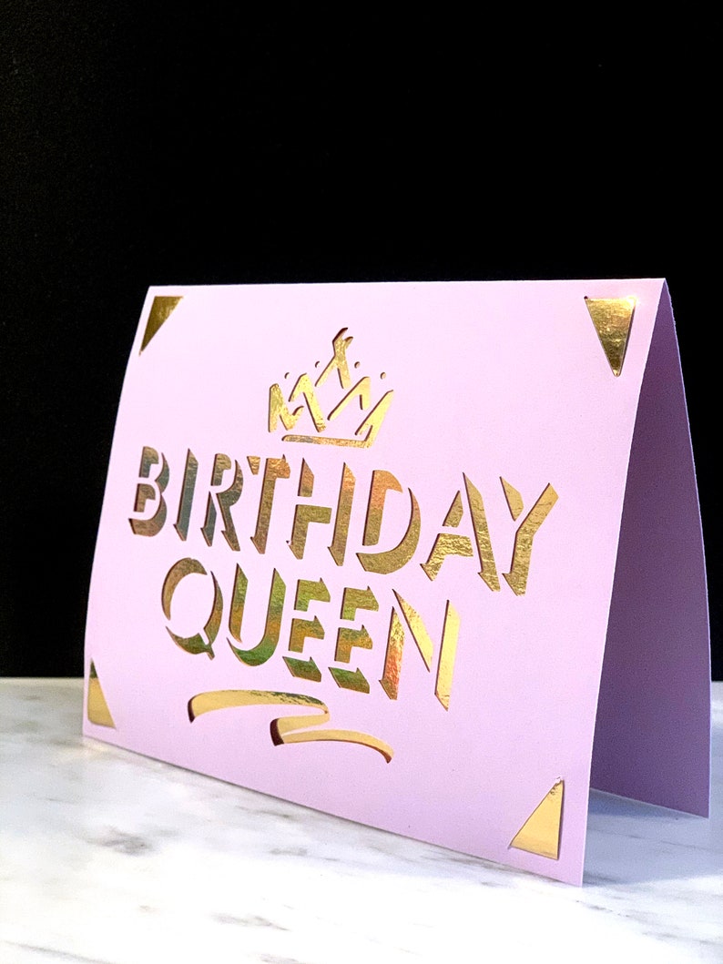 Download Birthday Queen/Birthday Card Cut File/ cricut or cricut ...
