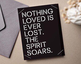 Sympathy Card Cut File, Cricut Joy Insert Card SVG PNG (Digital Download)