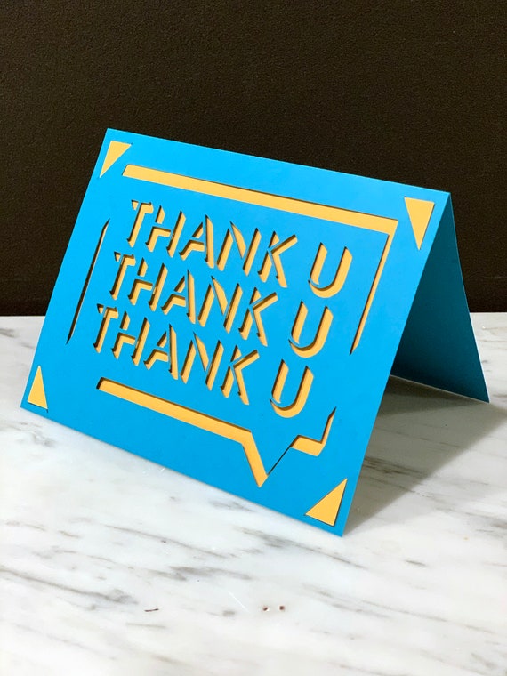 Thank You Card Cut File / Cricut or Cricut Joy Insert Card Etsy