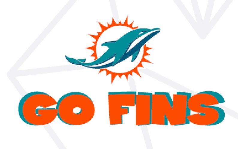 Download Miami Dolphins Football SVG PNG bundle/ Repeat pattern ...