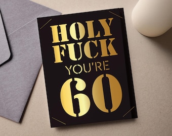 Funny 40th/50th/60th Birthday Card Bundle, Cricut SVG PNG (Digital Download)