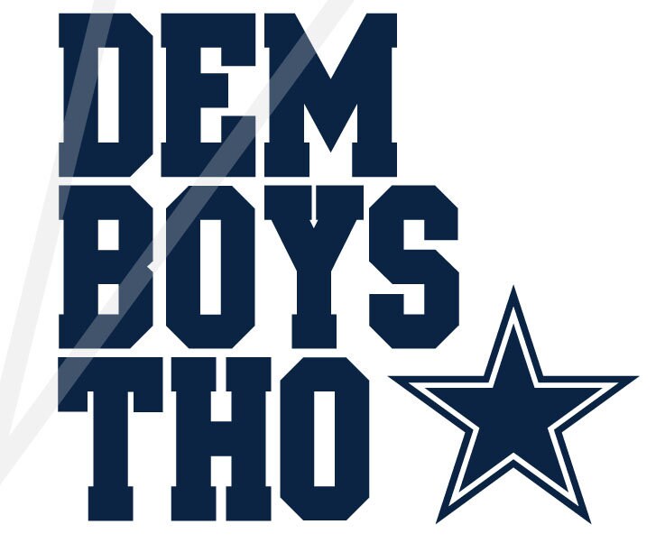 Dallas Cowboys Football SVG PNG bundle/ Dem Boys Tho / Repeat | Etsy
