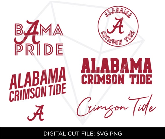 Download Alabama Crimson Roll Tide Svg Png Bundle Repeat Pattern Etsy
