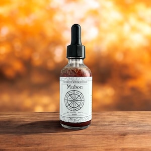 Mabon Ritual Oil: Herb & Crystal Infused Autumn Equinox Blend