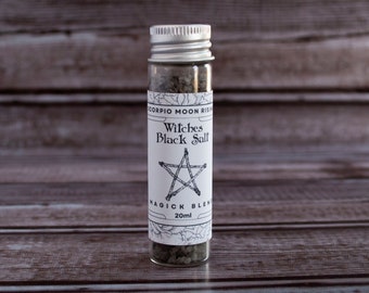 Witches Black Salt, Protection Spells, Banishing Blend (20ml)