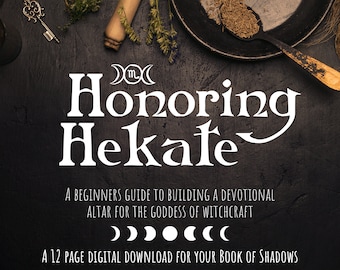 Honoring Hekate Altar Workbook Digital Download | Book of Shadows Grimoire Pages