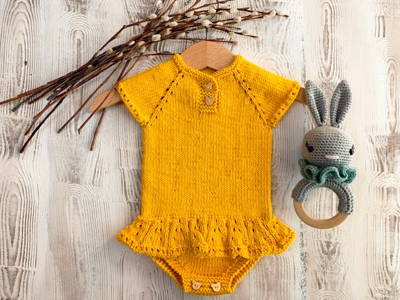 mustard yellow onesie