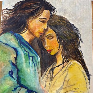 A volte l'amore fa male, acquerello originale