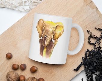 Elephant Mug - Elephant Coffee Mug - Elephant Coffee Cup - Elephant Cup - Personalized Elephant Lover Gift - Gifts for Women