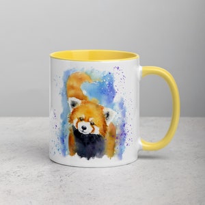 Red Panda Ceramic Mug Original Red Panda Custom Mug Coffee Mug Art Gift Idea Red Panda Lovers Personalized Gifts