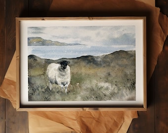 Serene Watercolor Prints of the Scottish Countryside