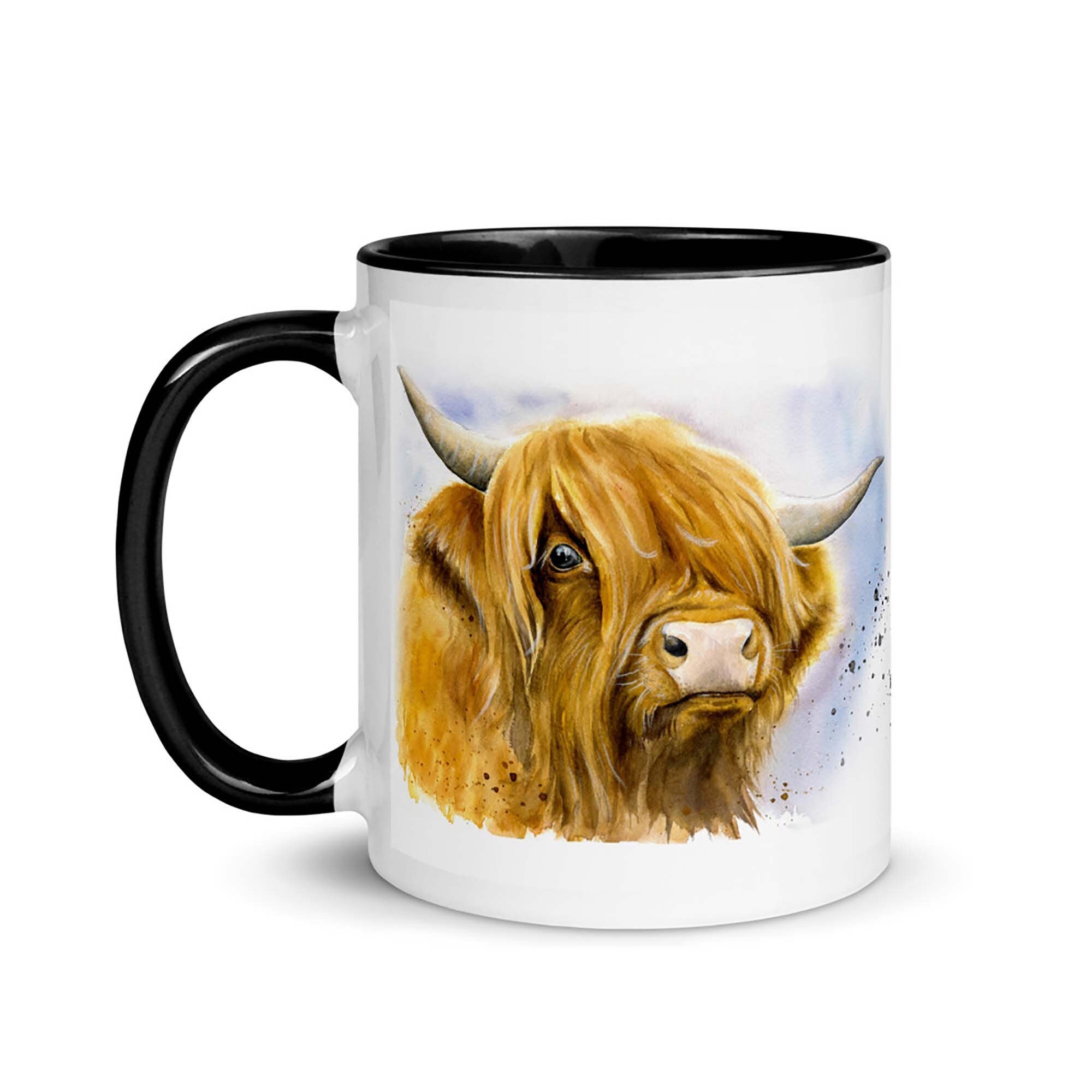 Scottish Highland Cattle Cow Mug Coffee Cup - Cadeaux Personnalisés Higland Lover Cadeaux Pour Femme