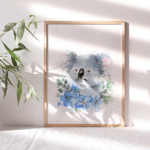 Koala Bear Nursery Wall Art Print