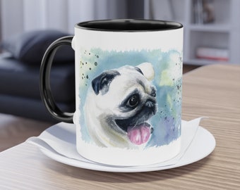 Pug Coffee Mug Pug Coffee Cup - Personalized Pug Lover's Gifts for Women Gifts for Men