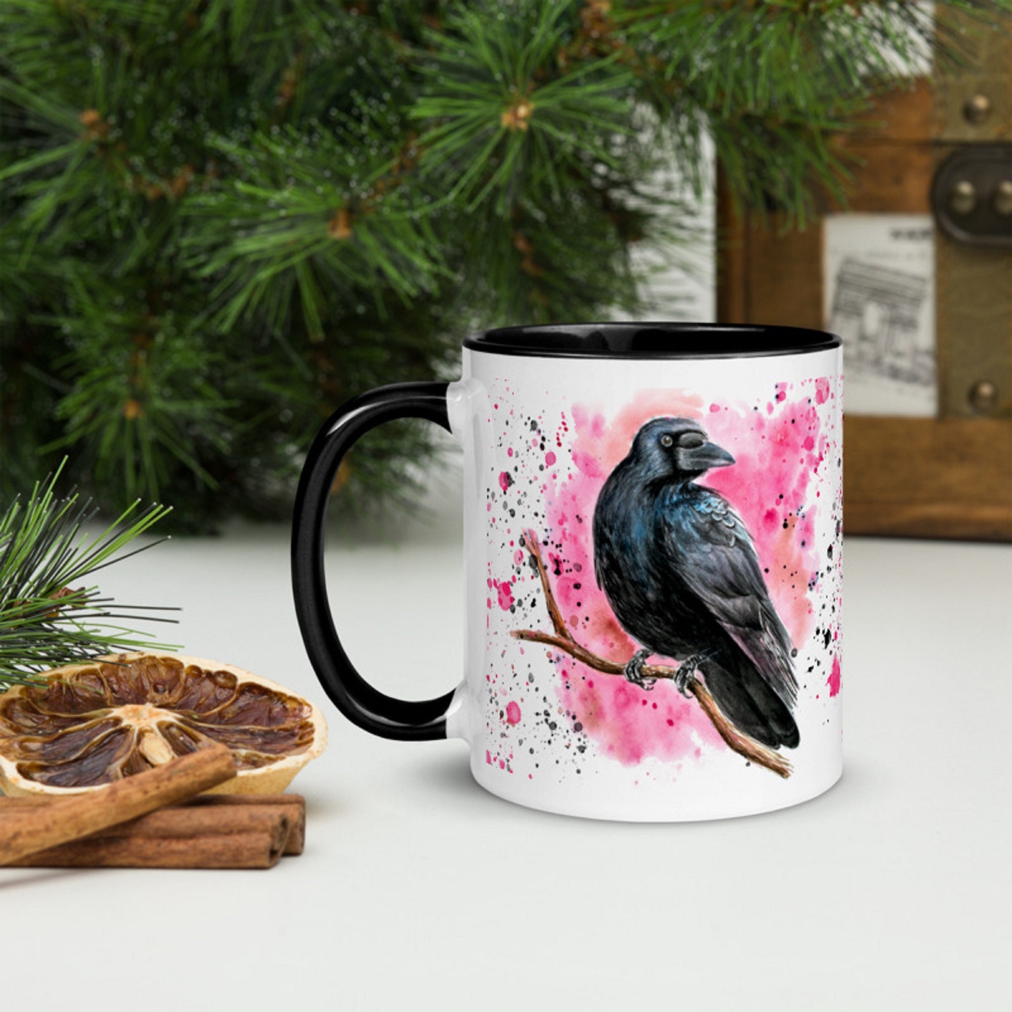 Raven Mug Raven Coffee Crow Cup - Cadeaux Personnalisés Lover Pour Femmes