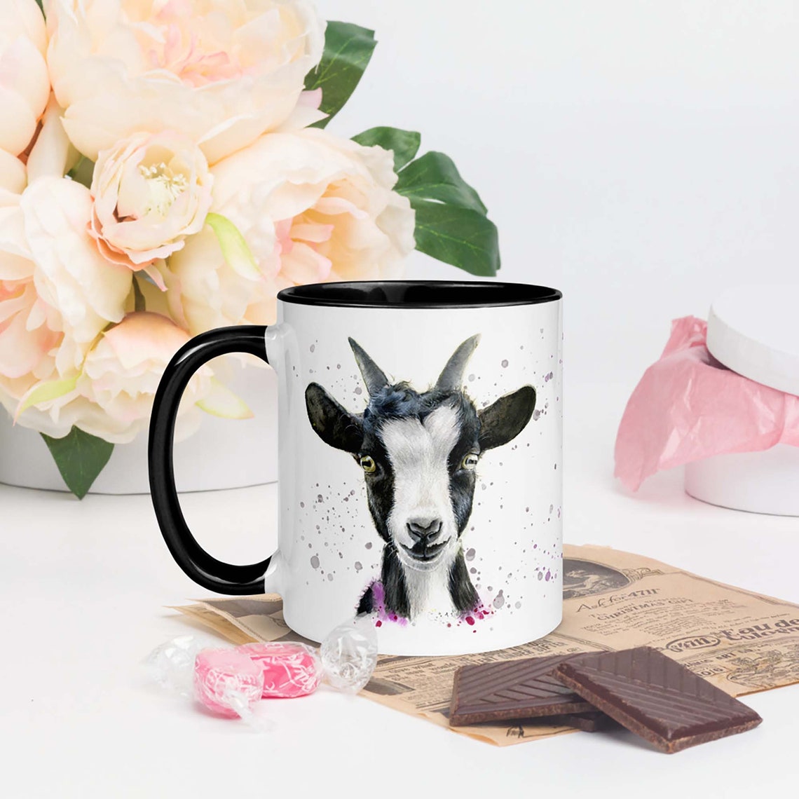 Goat Mug Goat Coffee Mug Coffee Cup Goat Cup Personalized Etsy