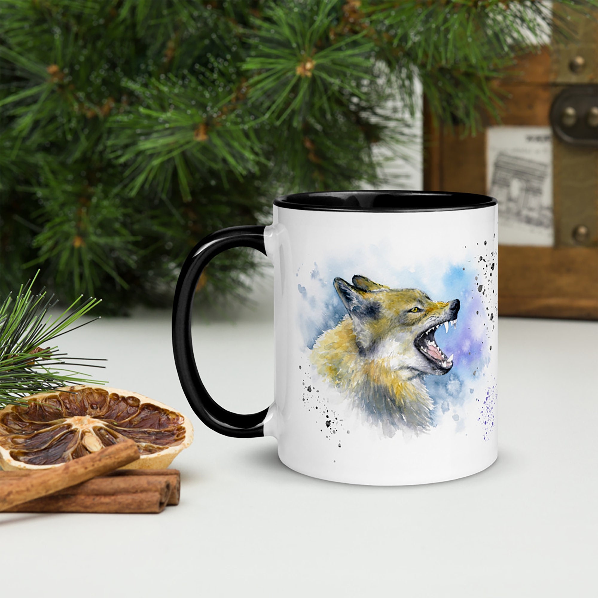 Wolf Mug Wolf Coffee Cup - Cadeaux Personnalisés Lover Cadeaux Pour Femmes Hommes