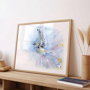 Stampa acquerello di uccelli Arte murale Dipinto di uccelli di Robine Art Shop