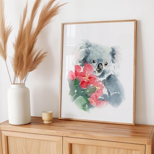 Koala Bear Nursery Wall Art Print