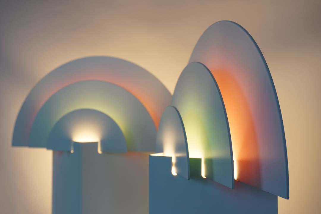 A Stunning Pair of Post Modern Lamps Table Lamps or Wall Etsy