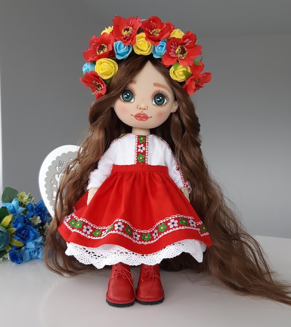 Ukrainian Dolls Handmade Doll Ukrainian Folk Doll Fabric Doll Etsy
