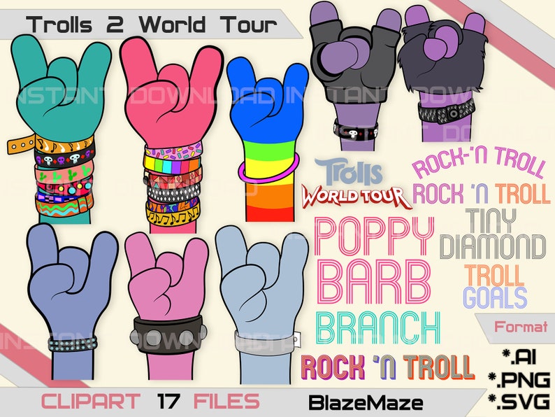 Download Hands trolls 2 svg png Poppy hand svg Branch hand Queen ...