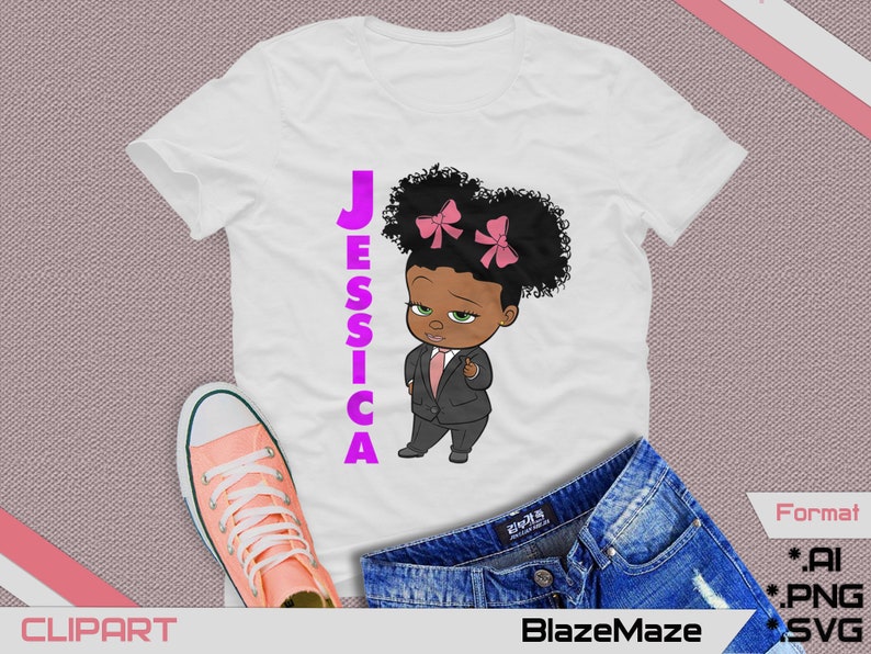 Download Baby girl svg png ai boss baby girl african american girl ...