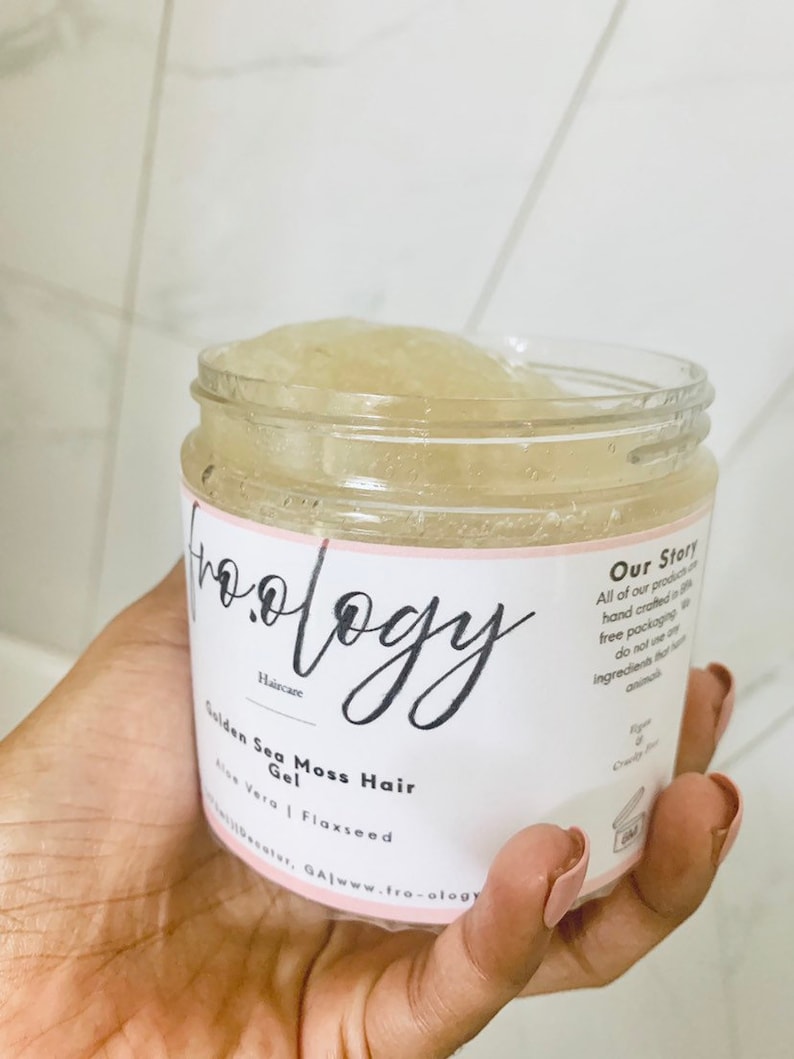 Irish Moss Hair Gel Golden Jamaican Sea Moss Dr. Sebi Etsy