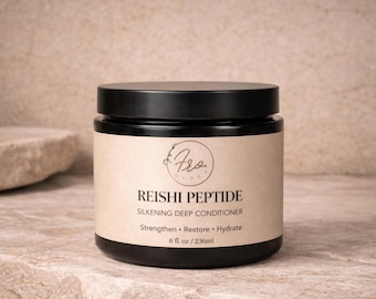 Reishi Peptide Silkening Deep Conditioner | Strengthening Hair Mask for Breakage Repair, Scalp Health & Hydration | Hair Deep Treatment