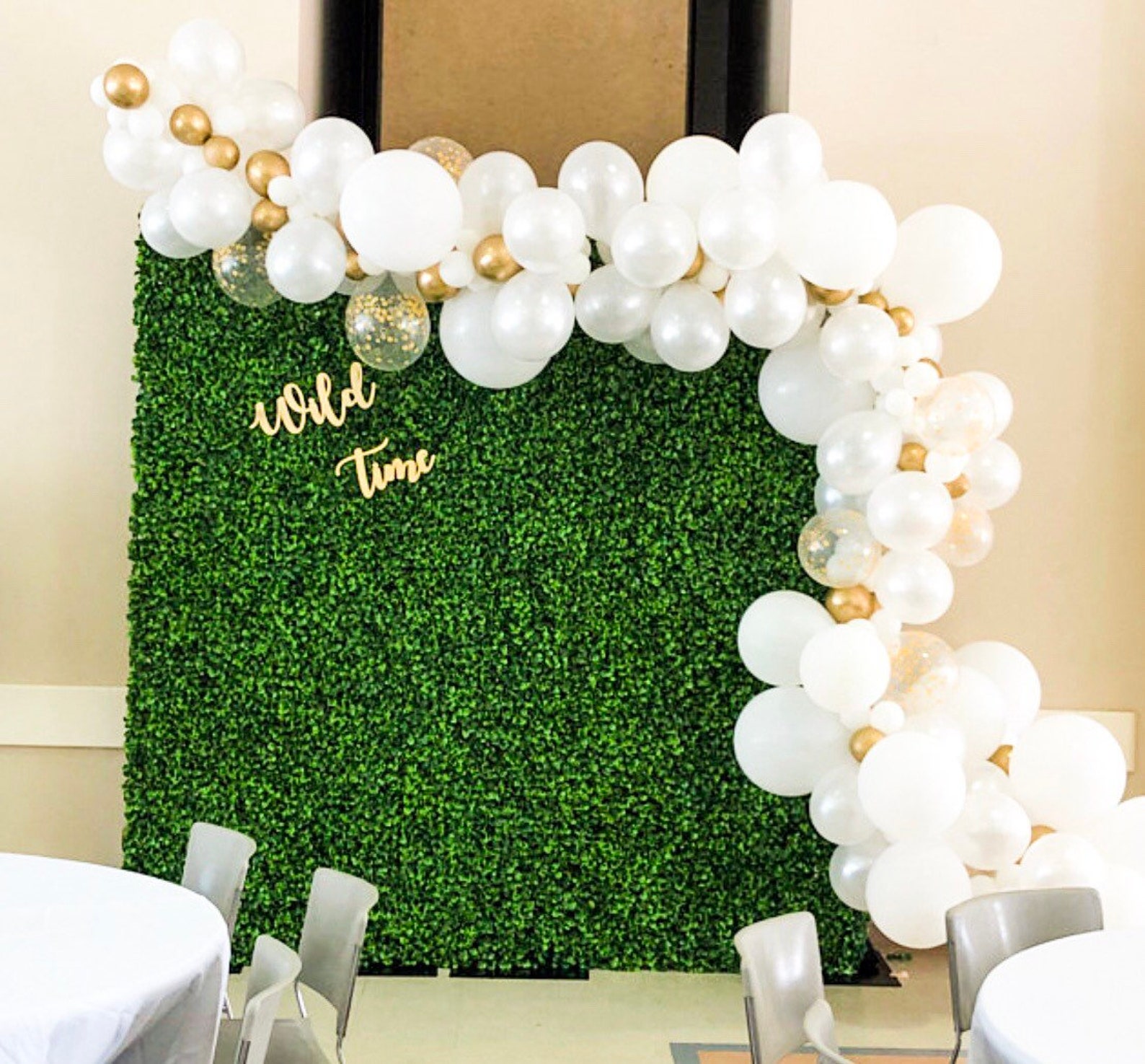 Boxwood Backdrop Rent Only Artificial Greenery Backdrop Etsy
