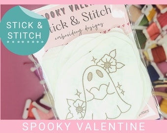 Spooky Valentine Embroidery Patterns - Easy Stick & Stitch Designs for DIY Fashion and Home Decor