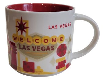 Starbucks Las Vegas Skyline Collectible Souvenir You Were Here Mug | Coffee Tea Hot Cocoa | Morning Cup Kitchen