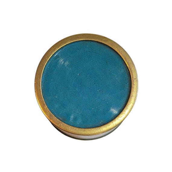 Cloisonne Trinket Box Bonsai Tree Blue - image 8