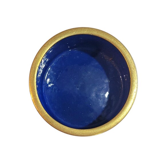 Cloisonne Trinket Box Bonsai Tree Blue - image 7