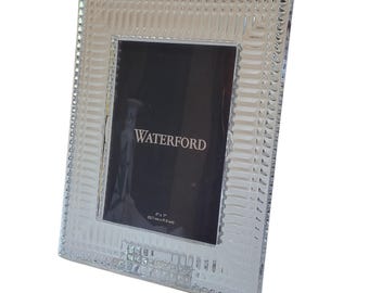 Waterford Crystal Picture Frame 5x7, Vintage Photo Frame, Crystal Standing Frame, Elegant Keepsake Frame, Wedding Gift, Graduation Gift