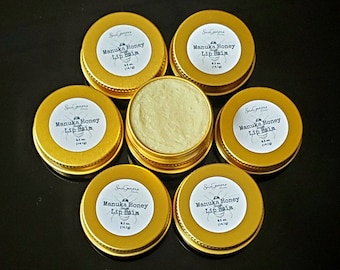 Manuka Honey Lip Balm - 100% Natural Ingredients - Certified Manuka Honey